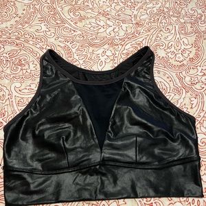 Spanx Cropped faux leather